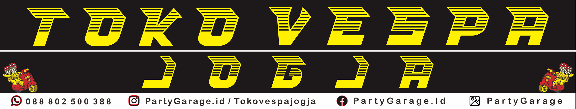 Banner Toko Vespa Jogja